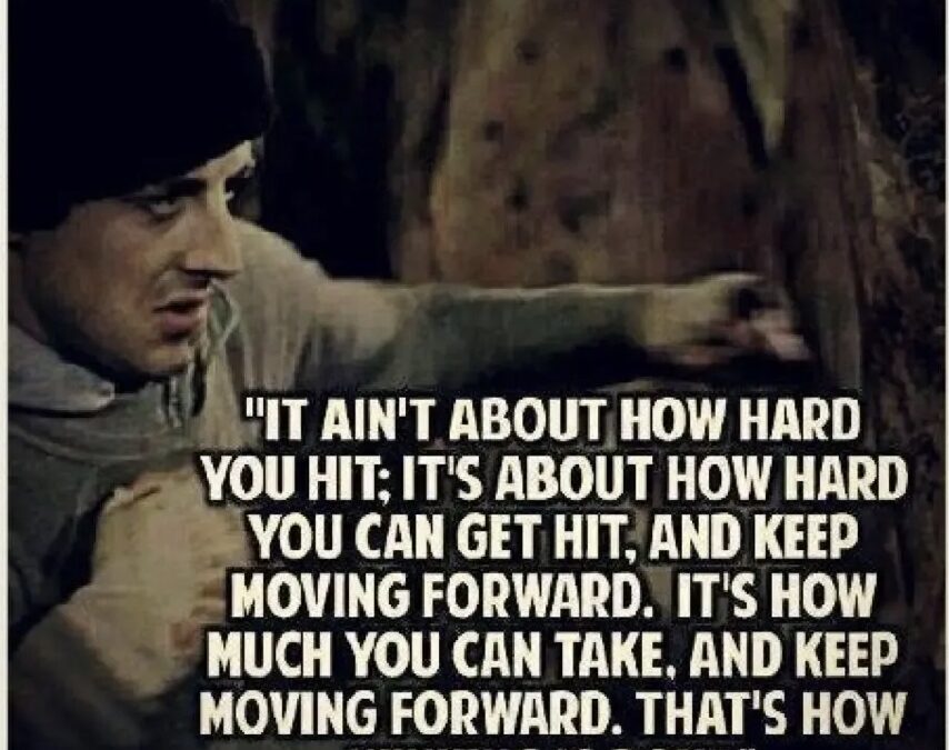 ARE YOU WILLING TO TAKE THE HIT & KEEP MOVING FORWARD?